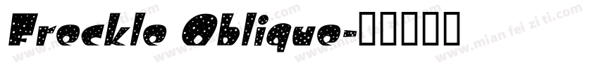 Freckle Oblique字体转换